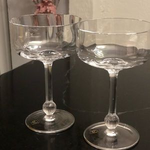 Carico Chantilly crystal glasses